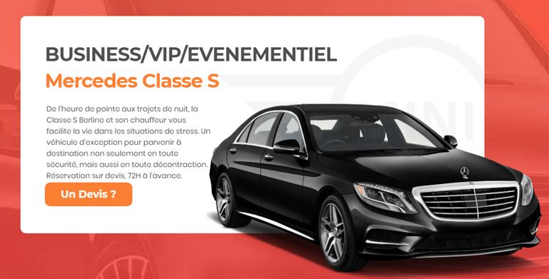 Mercedes Classe S avec chauffeur